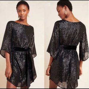 NWT Anthropologie Sequined Starling Dress